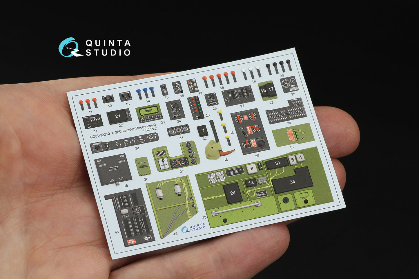 Quinta Studio QDS-32250 1:32 A-26C Invader 3D Interior Decal