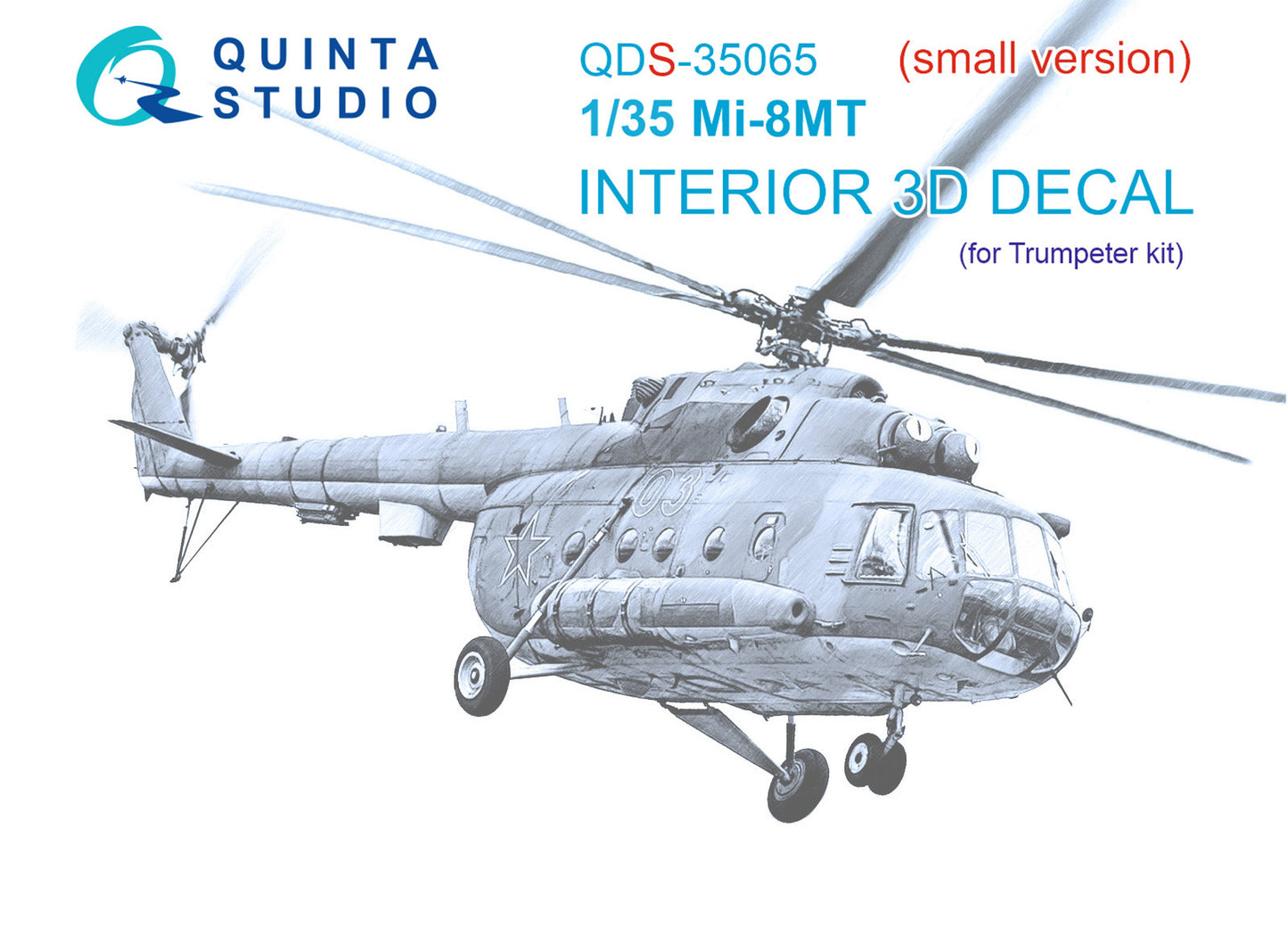 Quinta Studio QDS-35065 1:35 Mil Mi-8MT 3D-Printed Interior Decals