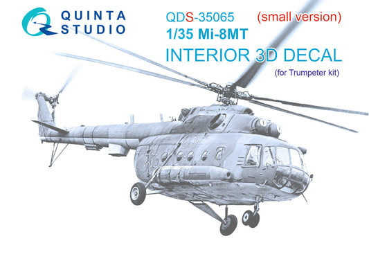 Quinta Studio QDS-35065 1:35 Mil Mi-8MT 3D-Printed Interior Decals