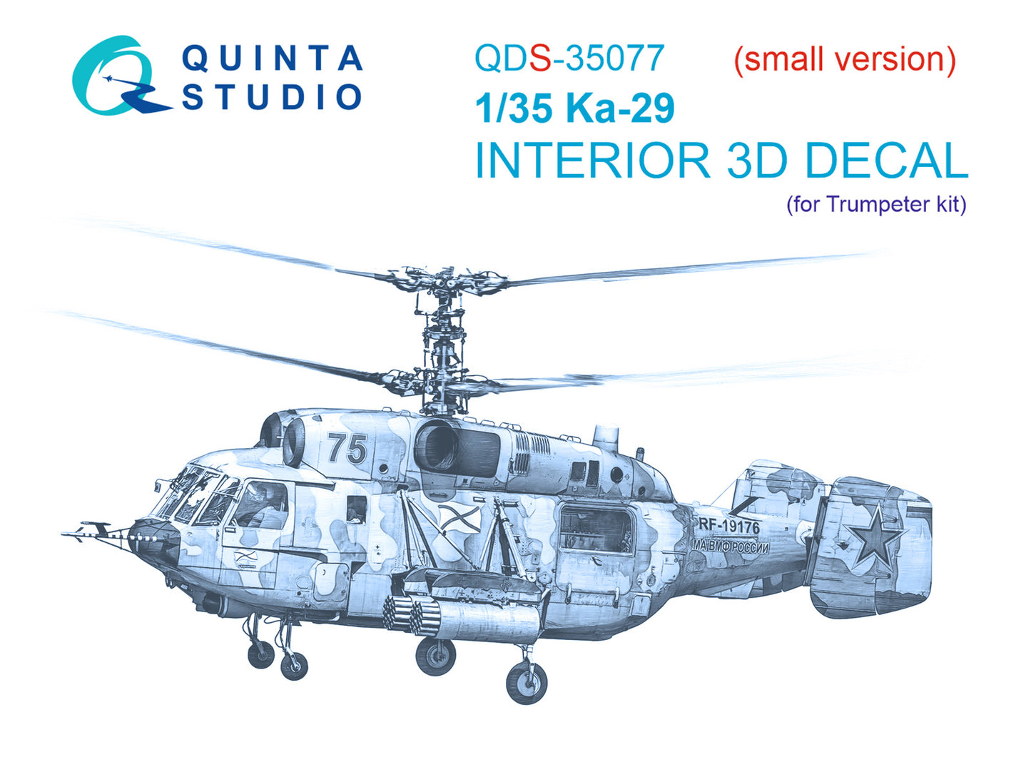 Quinta Studio QDS-35077 1:35 Kamov Ka-29 3D-Printed Interior Decals