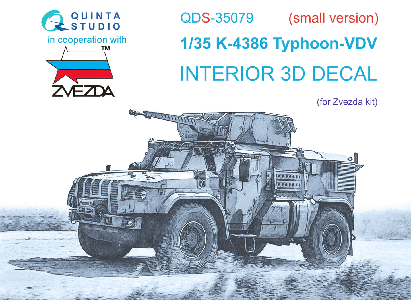 Quinta Studio QDS-35079 1:35 K-4386 Typhoon VDV 3D Interior Decal