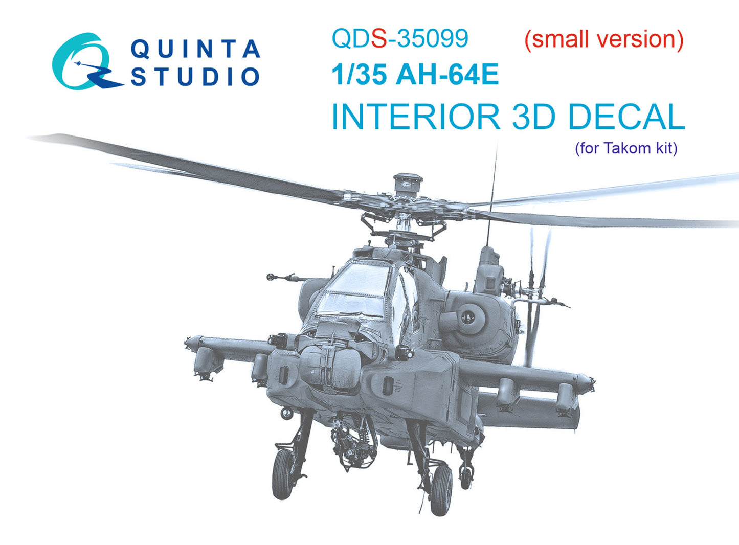 Quinta Studio QDS-35099 1:35 AH-64E Apache 3D Interior Decal
