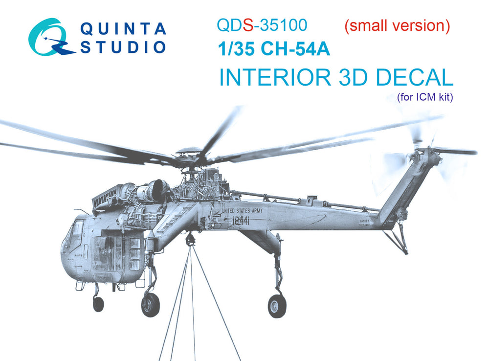 Quinta Studio QDS-35100 1:35 CH-54A Tarhe 3D Interior Decal