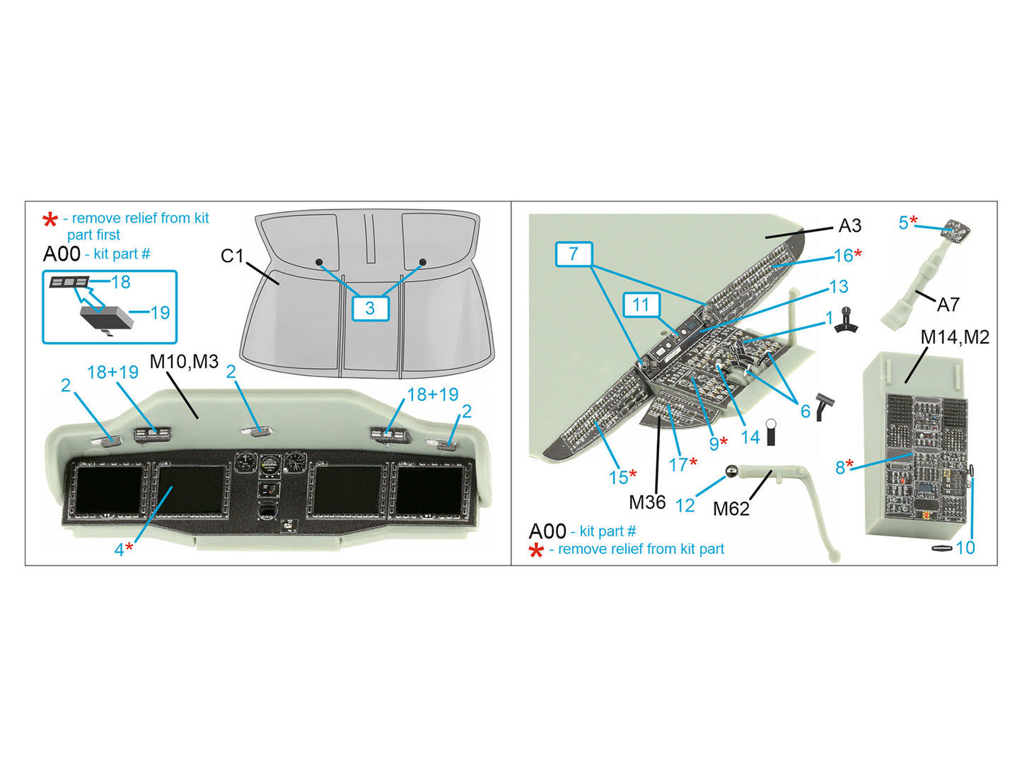 Quinta Studio QDS-35109 1:35 MH-60S Knighthawk 3D Interior Decal