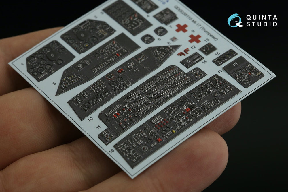 Quinta Studio QDS-35110 1:35 Mil Mi-17 3D-Printed Interior Decals