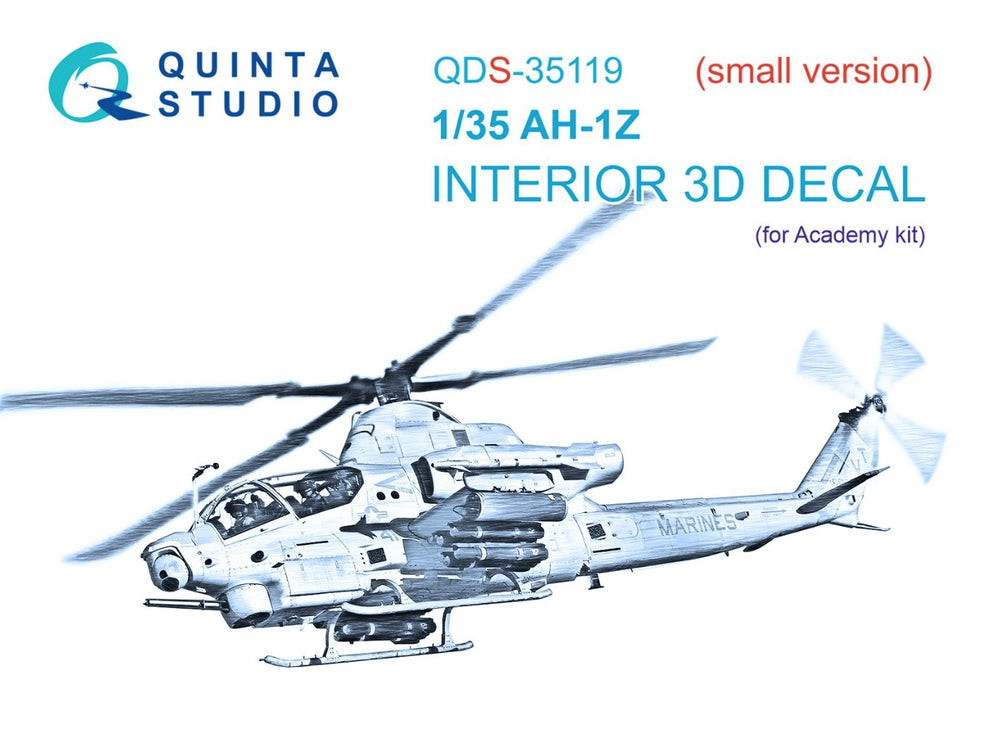 Quinta Studio QDS-35119 1:35 AH-1Z Viper 3D Interior Decal