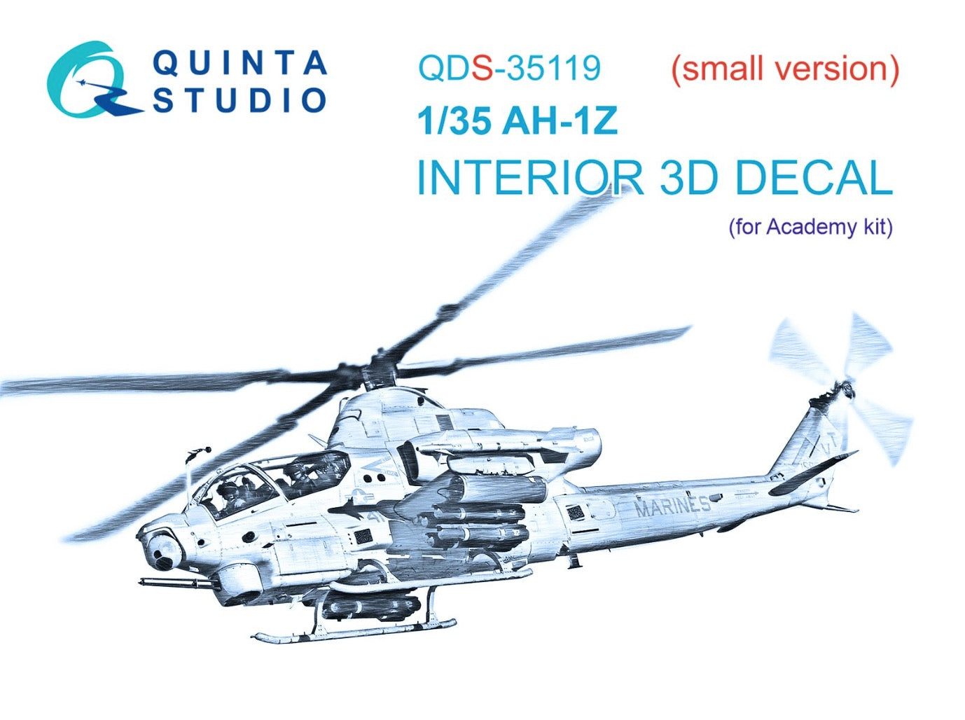 Quinta Studio QDS-35119 1:35 AH-1Z Viper 3D Interior Decal