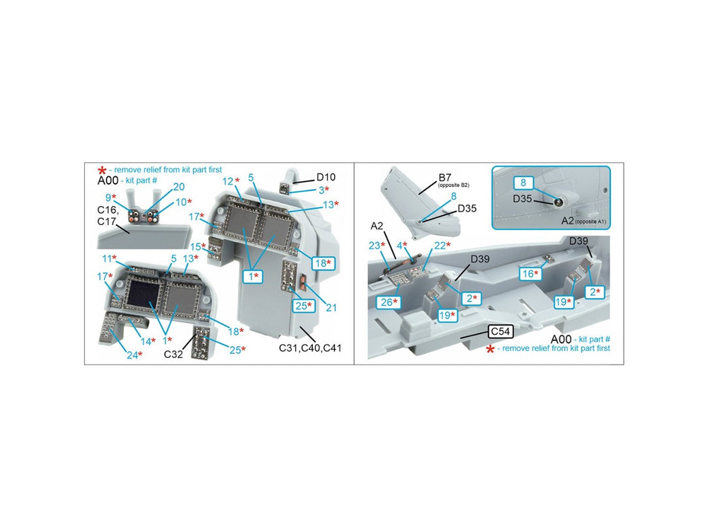 Quinta Studio QDS-35119 1:35 AH-1Z Viper 3D Interior Decal