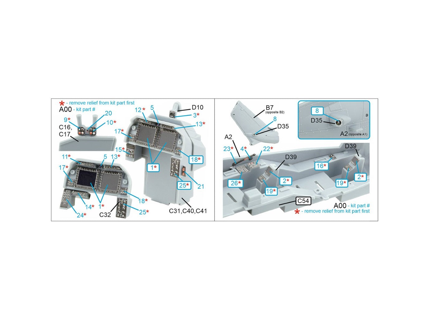 Quinta Studio QDS-35119 1:35 AH-1Z Viper 3D Interior Decal