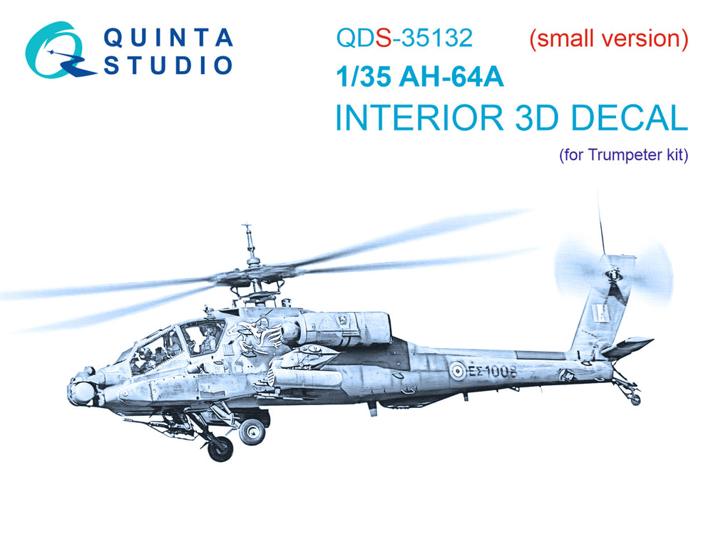 Quinta Studio QDS-35132 1:35 AH-64A Apache 3D Interior Decal
