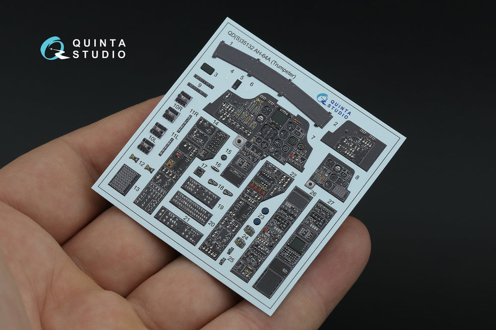 Quinta Studio QDS-35132 1:35 AH-64A Apache 3D Interior Decal