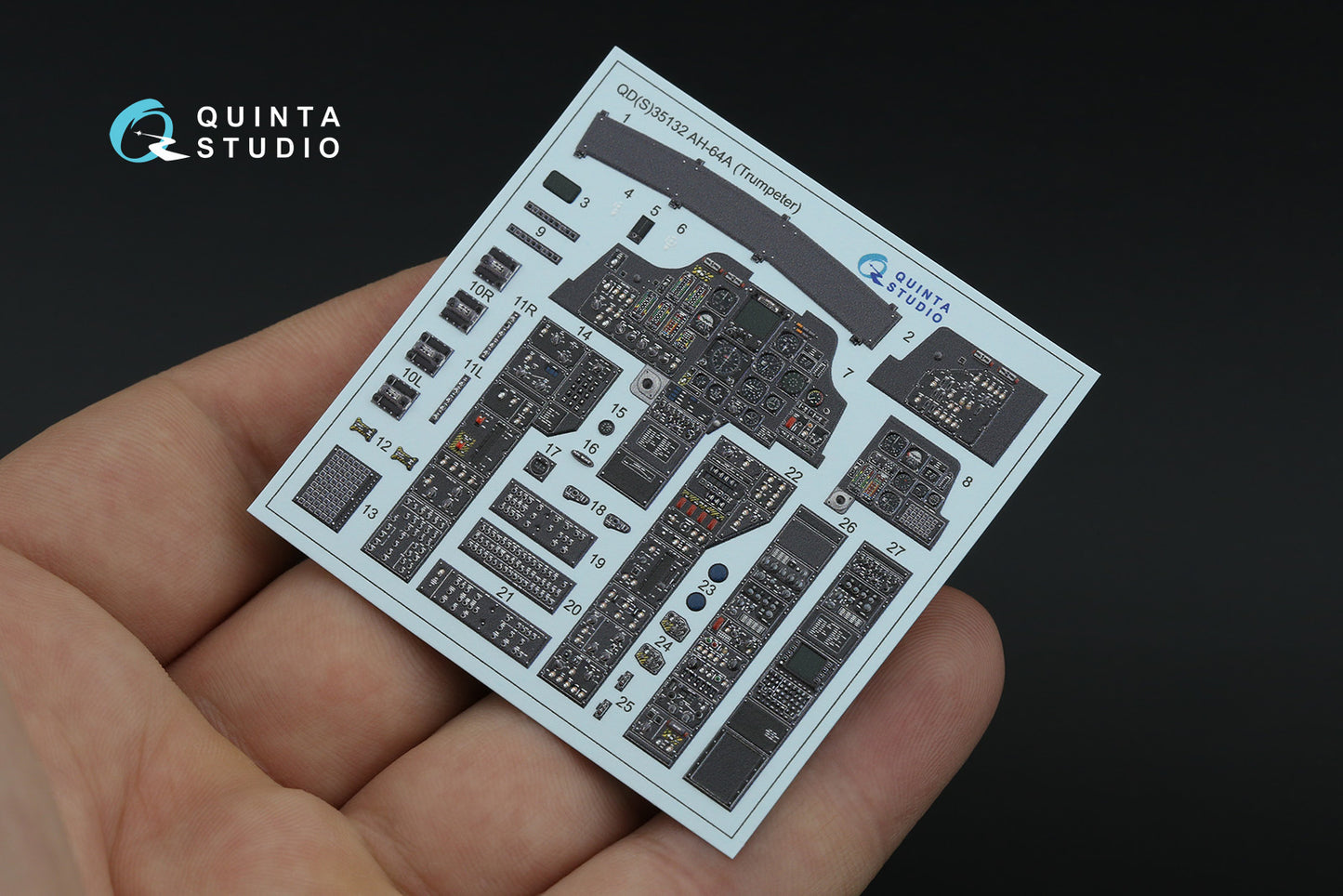 Quinta Studio QDS-35132 1:35 AH-64A Apache 3D Interior Decal