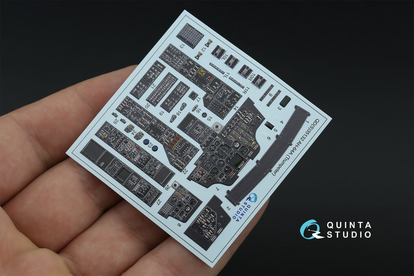 Quinta Studio QDS-35132 1:35 AH-64A Apache 3D Interior Decal