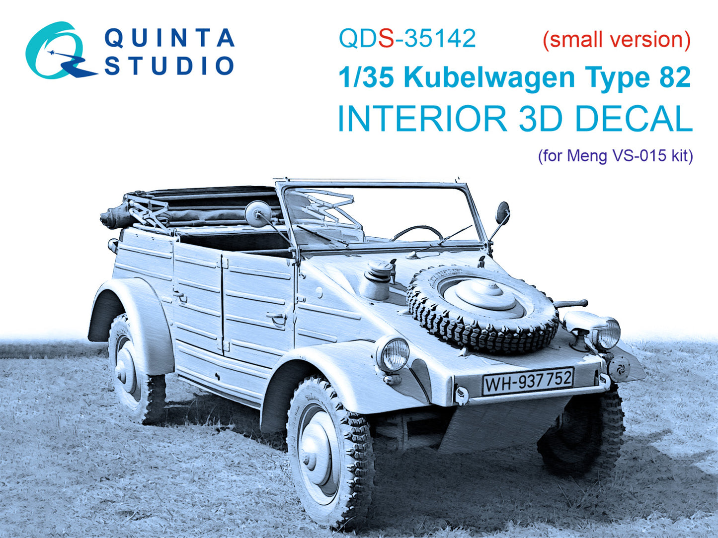 Quinta Studio QDS-35142 1:35 Kubelwagen Type 82 3D Interior Decal