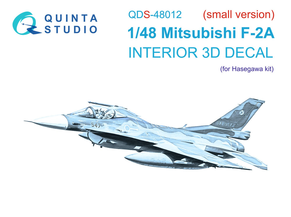 Quinta Studio QDS-48012 1:48 Mitsubishi F-2A 3D Interior Decal