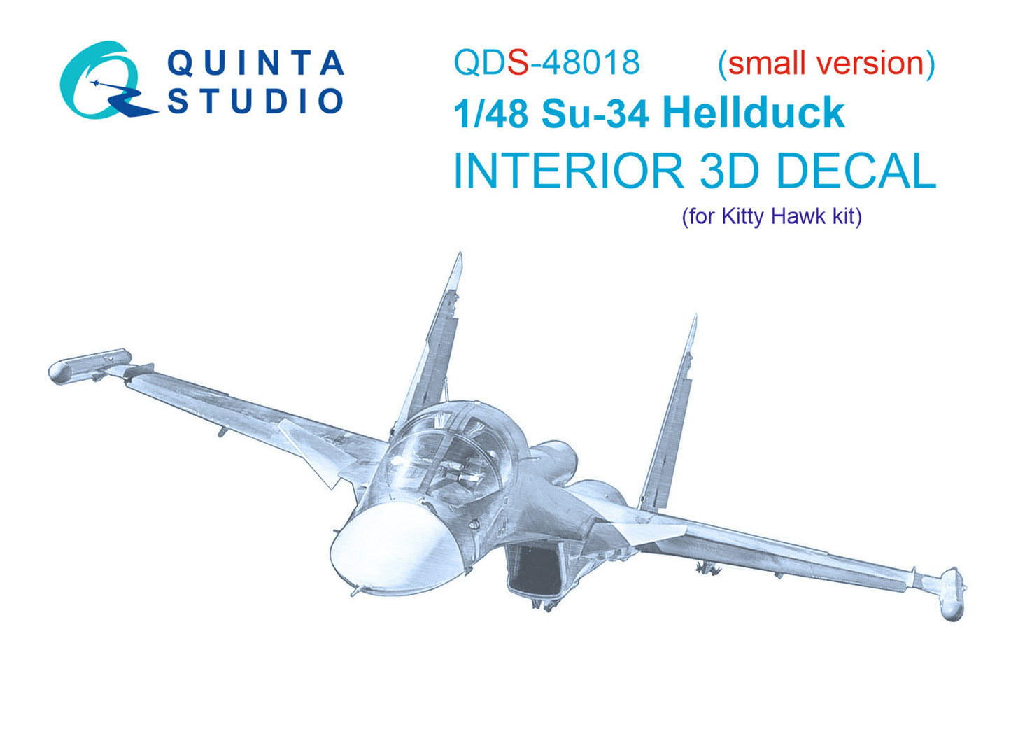 Quinta Studio QDS-48018 1:48 Sukhoi Su-34 3D-Printed Interior Decals