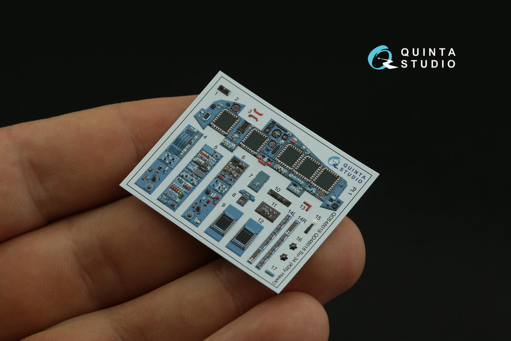 Quinta Studio QDS-48018 1:48 Sukhoi Su-34 3D-Printed Interior Decals