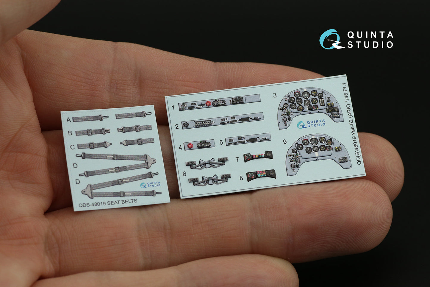 Quinta Studio QDS-48019 1:48 Yak-52 3D Interior Decal