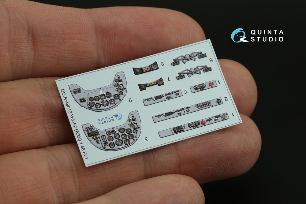 Quinta Studio QDS-48019 1:48 Yak-52 3D Interior Decal