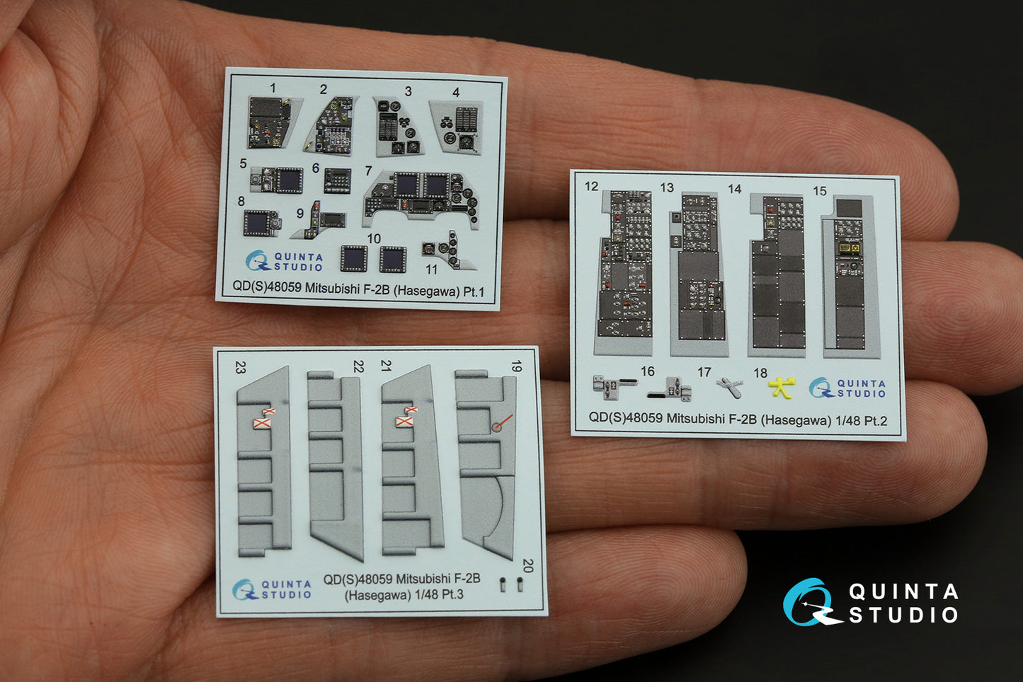 Quinta Studio QDS-48059 1:48 Mitsubishi F-2B 3D Interior Decal