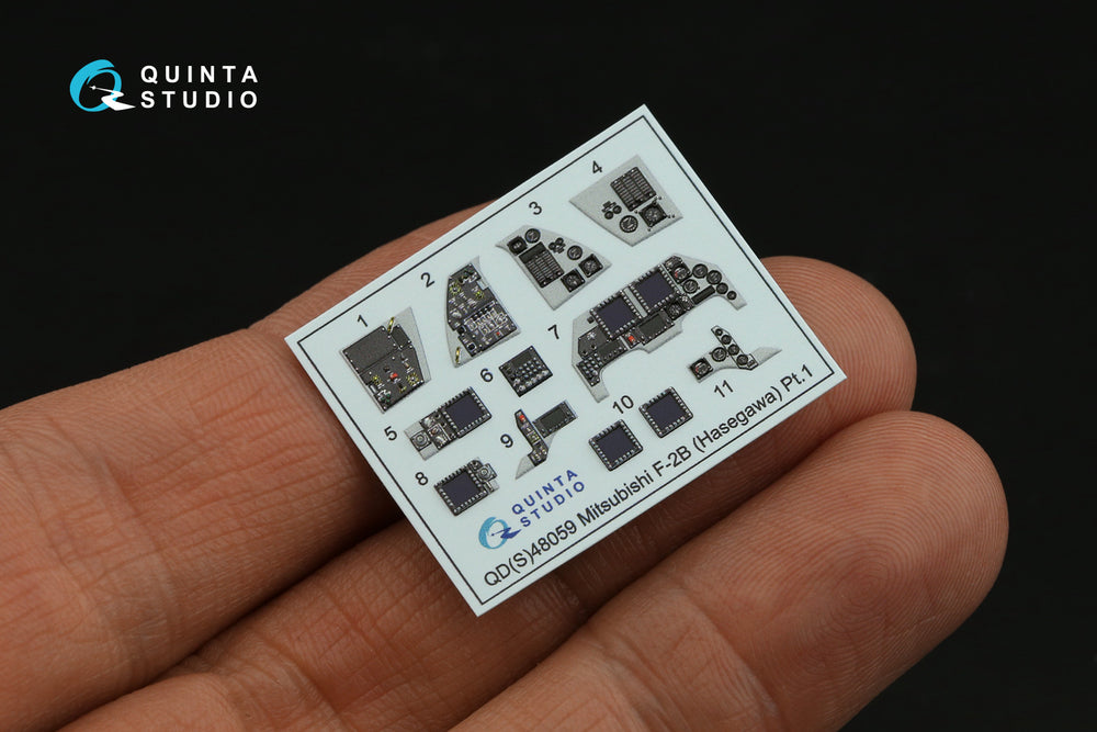 Quinta Studio QDS-48059 1:48 Mitsubishi F-2B 3D Interior Decal