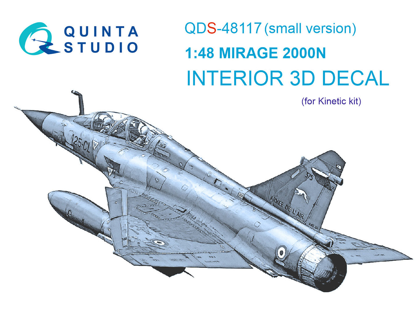 Quinta Studio QDS-48117 1:48 Mirage 2000N 3D Interior Decal