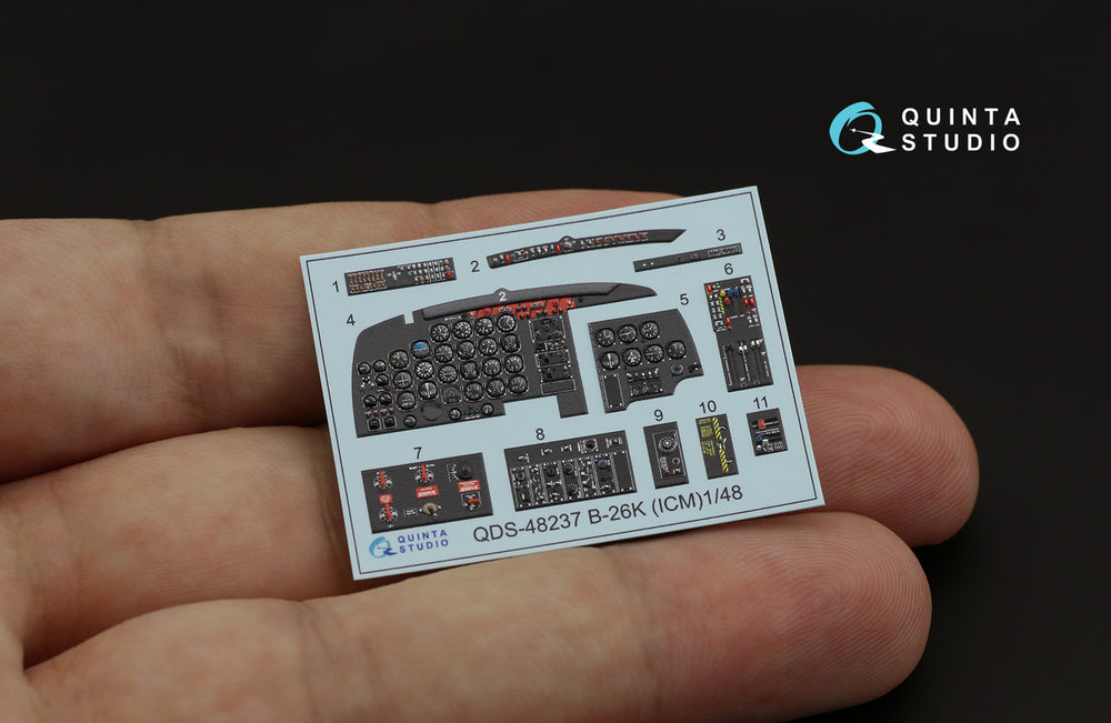 Quinta Studio QDS-48237 1:48 B-26K Counter Invader 3D Interior Decal