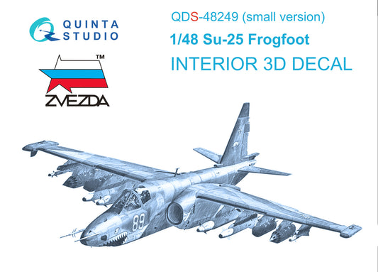 Quinta Studio QDS-48249 1:48 Sukhoi Su-25 3D-Printed Interior Decals