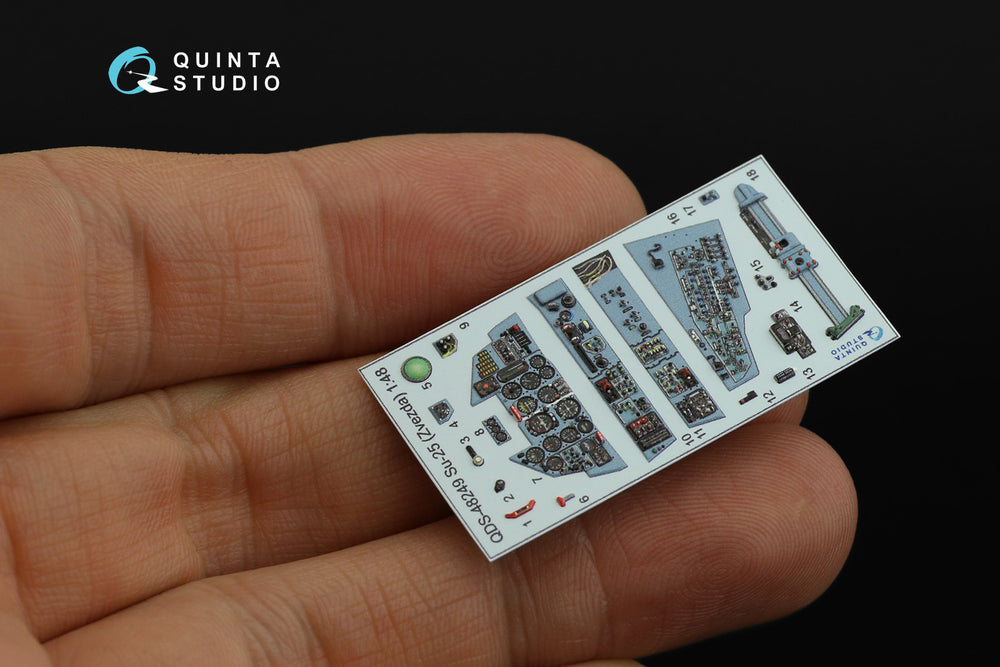 Quinta Studio QDS-48249 1:48 Sukhoi Su-25 3D-Printed Interior Decals