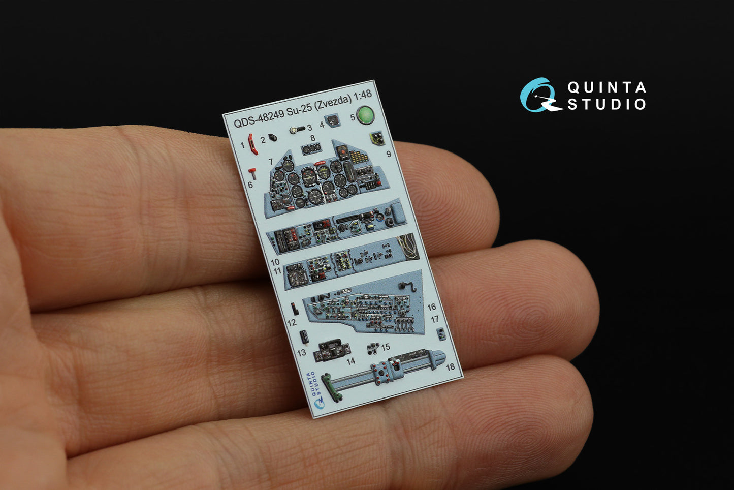 Quinta Studio QDS-48249 1:48 Sukhoi Su-25 3D-Printed Interior Decals