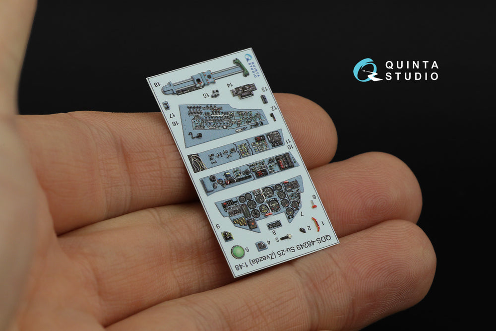 Quinta Studio QDS-48249 1:48 Sukhoi Su-25 3D-Printed Interior Decals