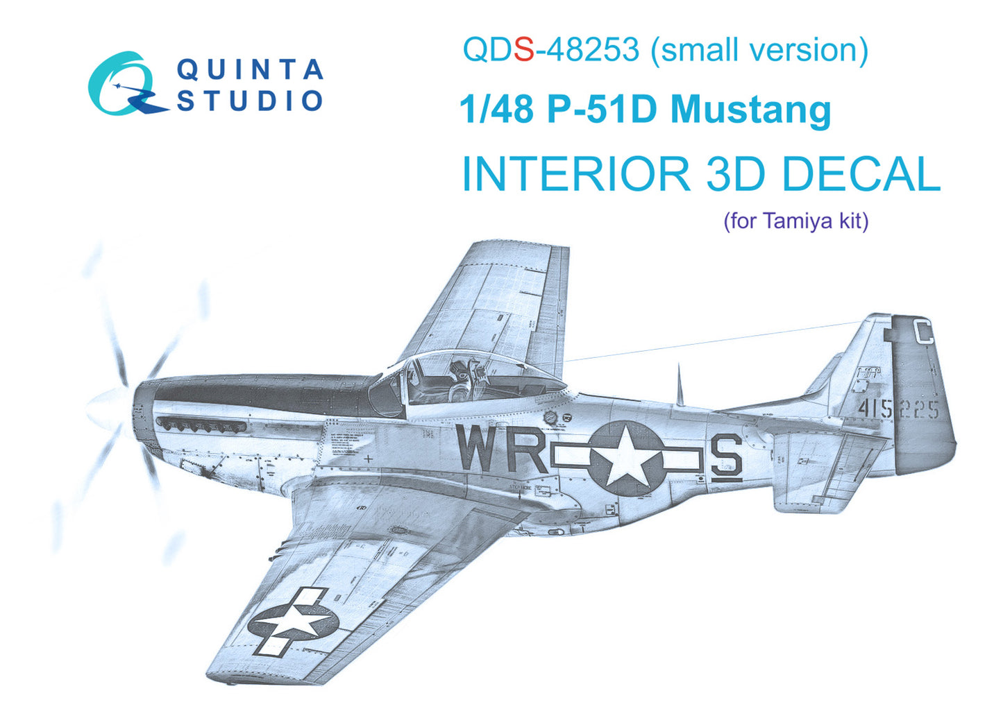 Quinta Studio QDS-48253 1:48 P-51D Mustang 3D Interior Decal
