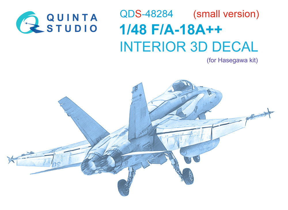 Quinta Studio QDS-48284 1:48 F/A-18A++ Hornet 3D Interior Decal