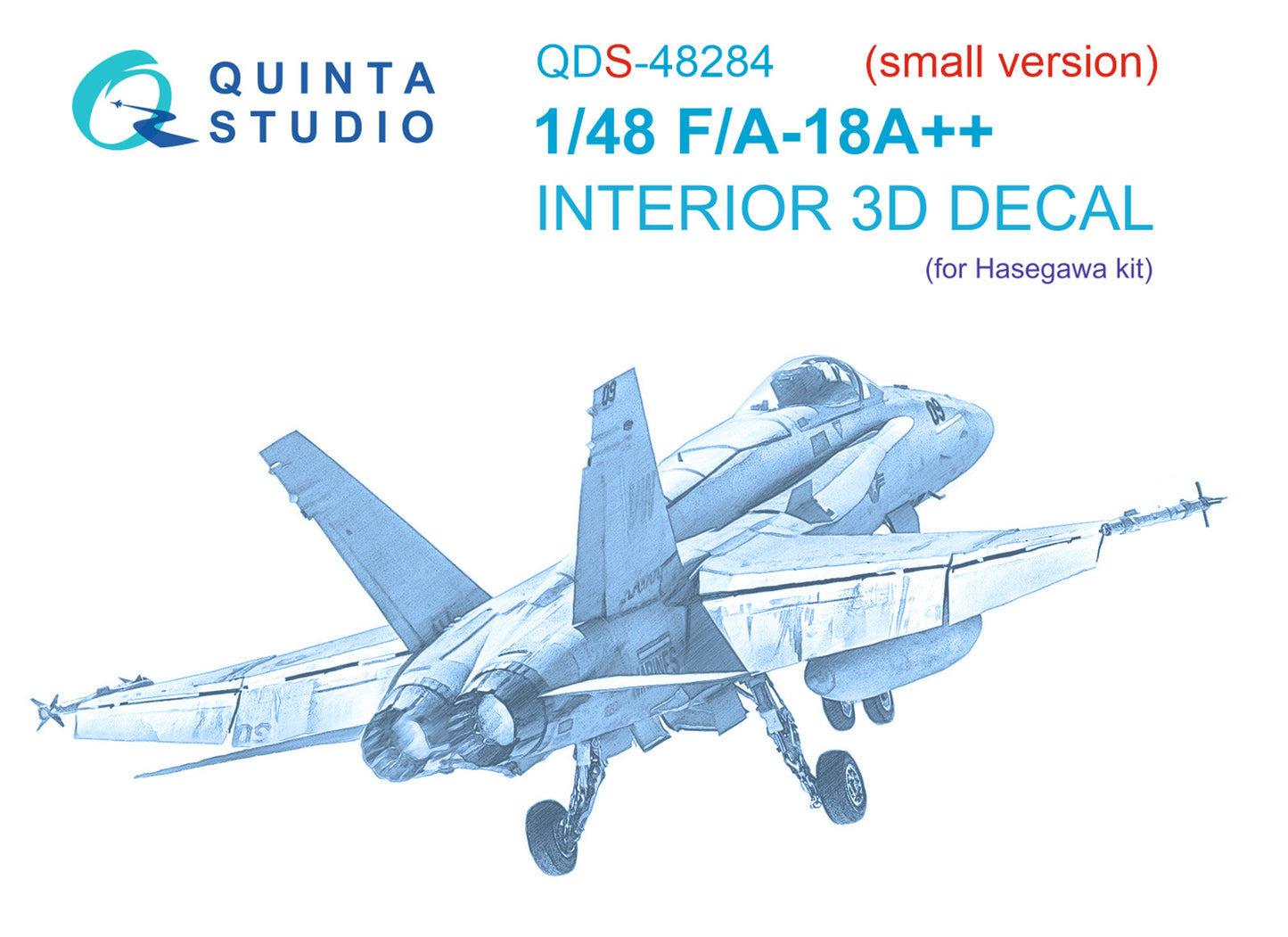 Quinta Studio QDS-48284 1:48 F/A-18A++ Hornet 3D Interior Decal