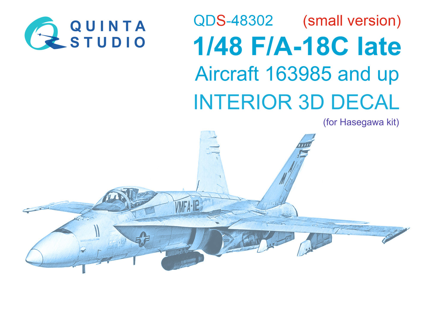Quinta Studio QDS-48302 1:48 F/A-18C Late Hornet 3D Interior Decal