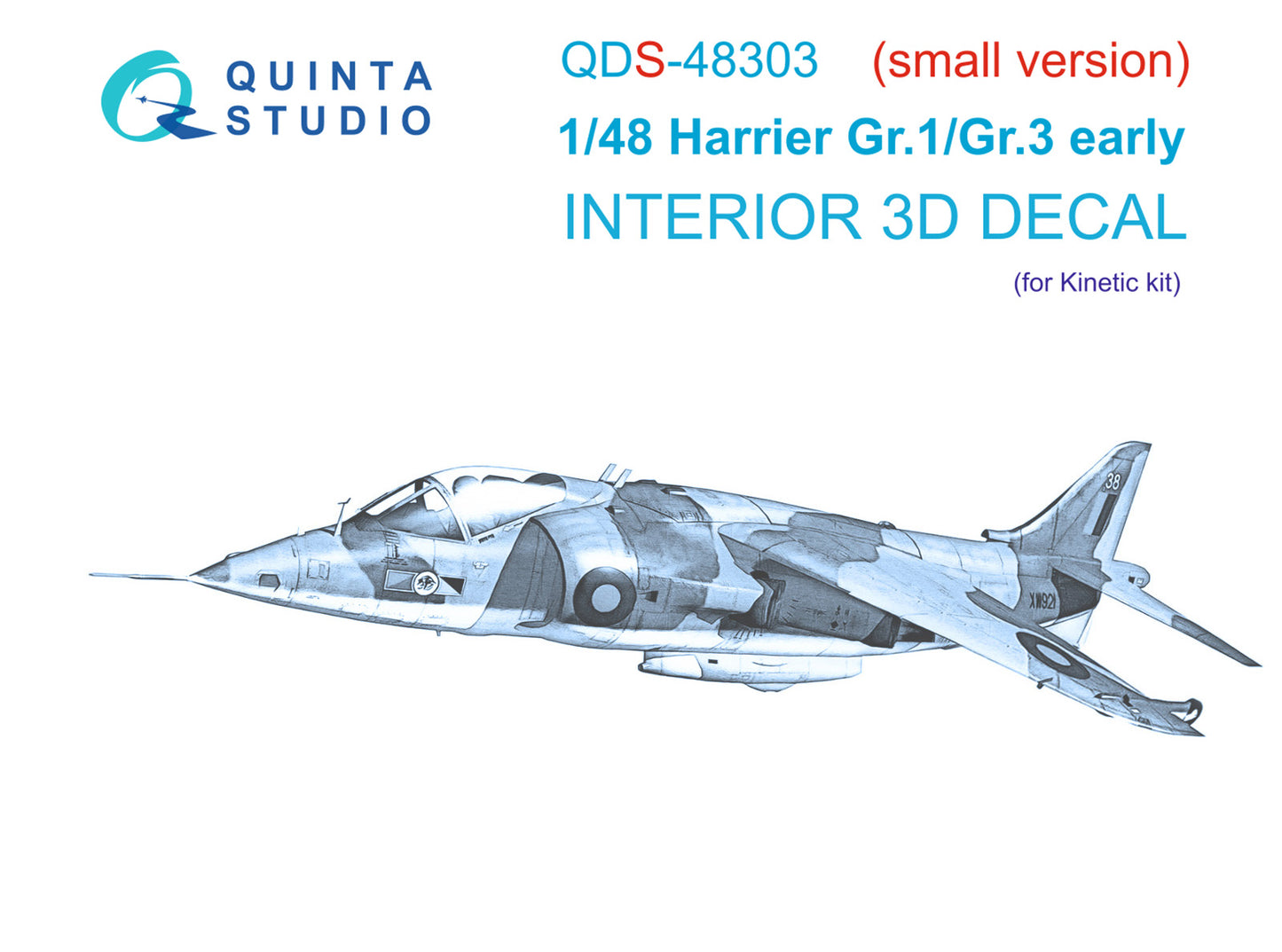 Quinta Studio QDS-48303 1:48 Harrier Gr.1/Gr.3 Early 3D Interior