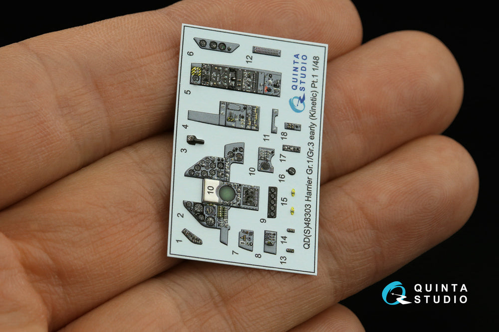 Quinta Studio QDS-48303 1:48 Harrier Gr.1/Gr.3 Early 3D Interior