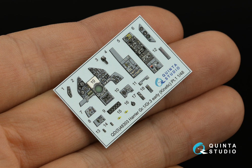 Quinta Studio QDS-48303 1:48 Harrier Gr.1/Gr.3 Early 3D Interior