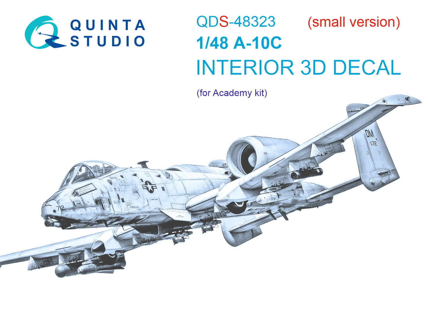 Quinta Studio QDS-48323 1:48 A-10C Thunderbolt II 3D Interior Decal