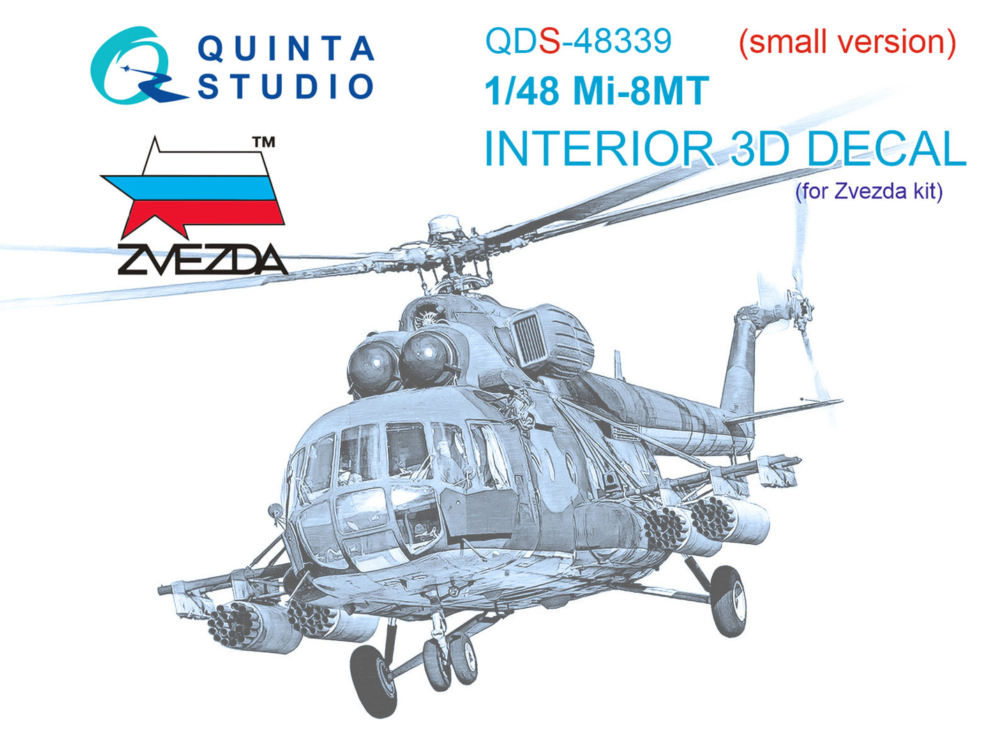 Quinta Studio QDS-48339 1:48 Mil Mi-8MT 3D-Printed Interior Decals