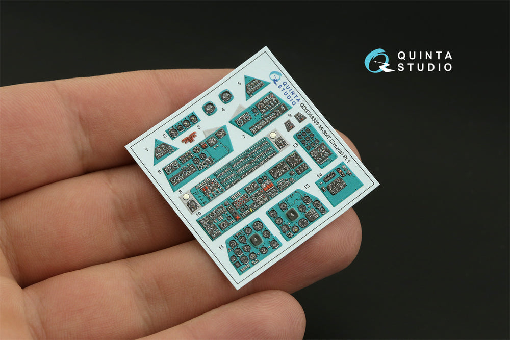 Quinta Studio QDS-48339 1:48 Mil Mi-8MT 3D-Printed Interior Decals