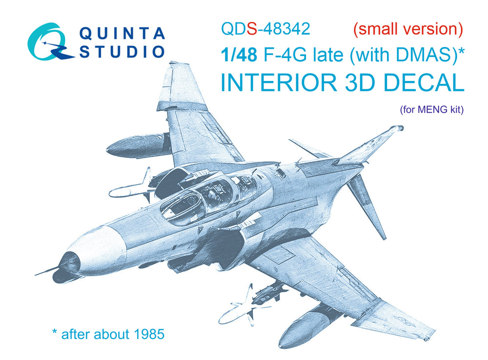Quinta Studio QDS-48342 1:48 F-4G Late Phantom 3D Interior Decal