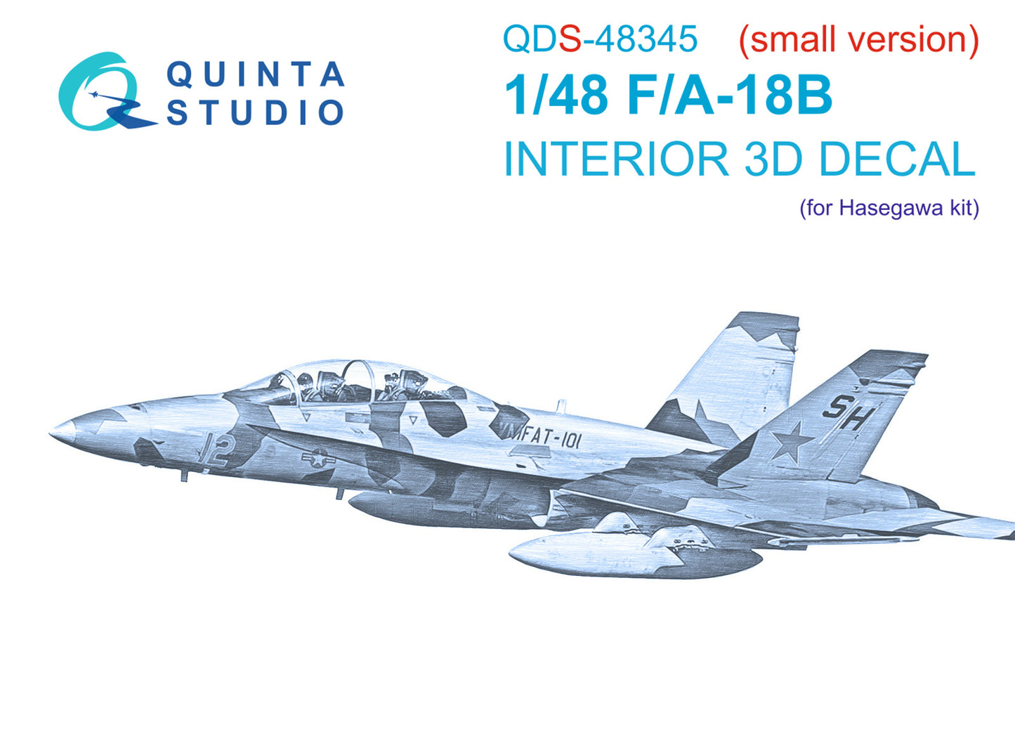 Quinta Studio QDS-48345 1:48 F/A-18B Hornet 3D Interior Decal