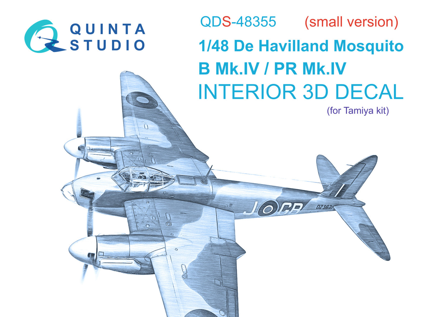 Quinta Studio QDS-48355 1:48 Mosquito B/PR Mk.IV 3D Interior Decal