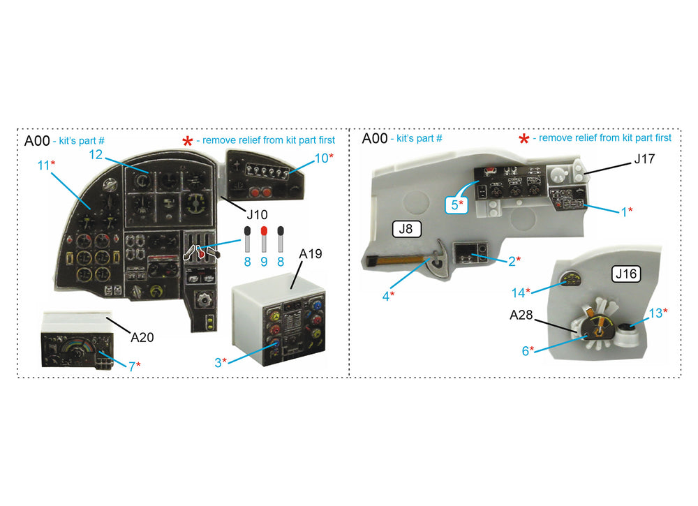 Quinta Studio QDS-48355 1:48 Mosquito B/PR Mk.IV 3D Interior Decal