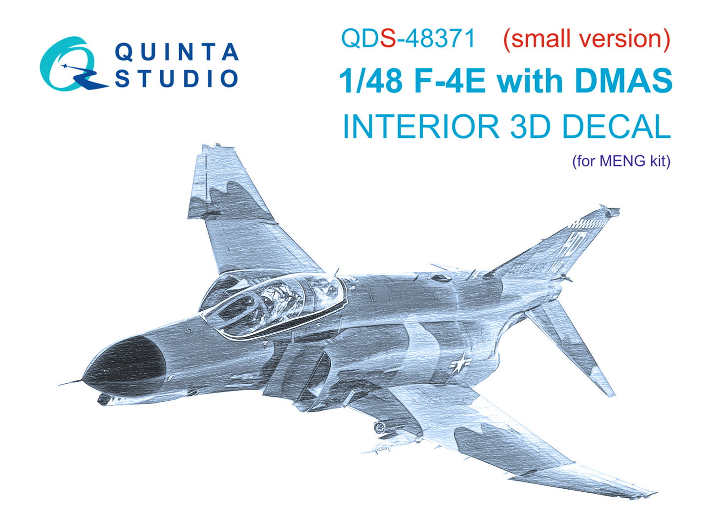 Quinta Studio QDS-48371 1:48 F-4E Phantom with DMAS 3D Interior Decal