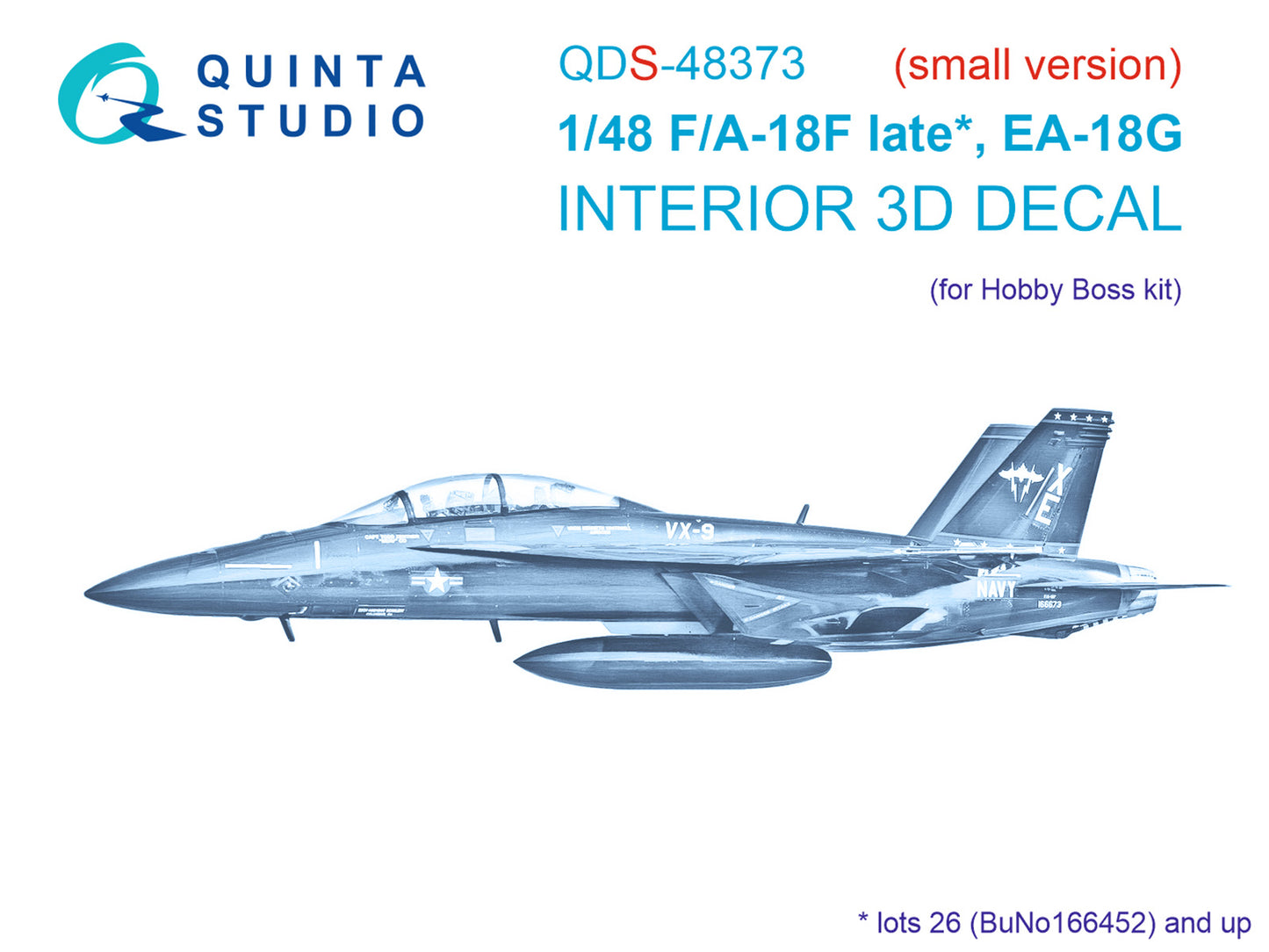 Quinta Studio QDS-48373 1:48 F/A-18F Late / EA-18G 3D Interior Decal