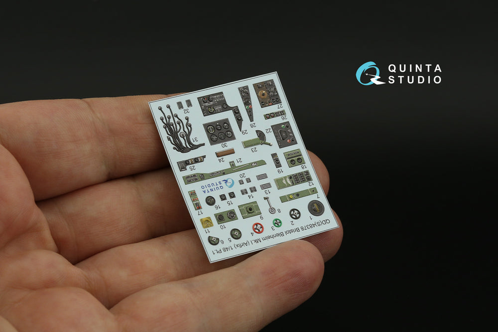 Quinta Studio QDS-48378 1:48 Blenheim Mk.I 3D Interior Decal