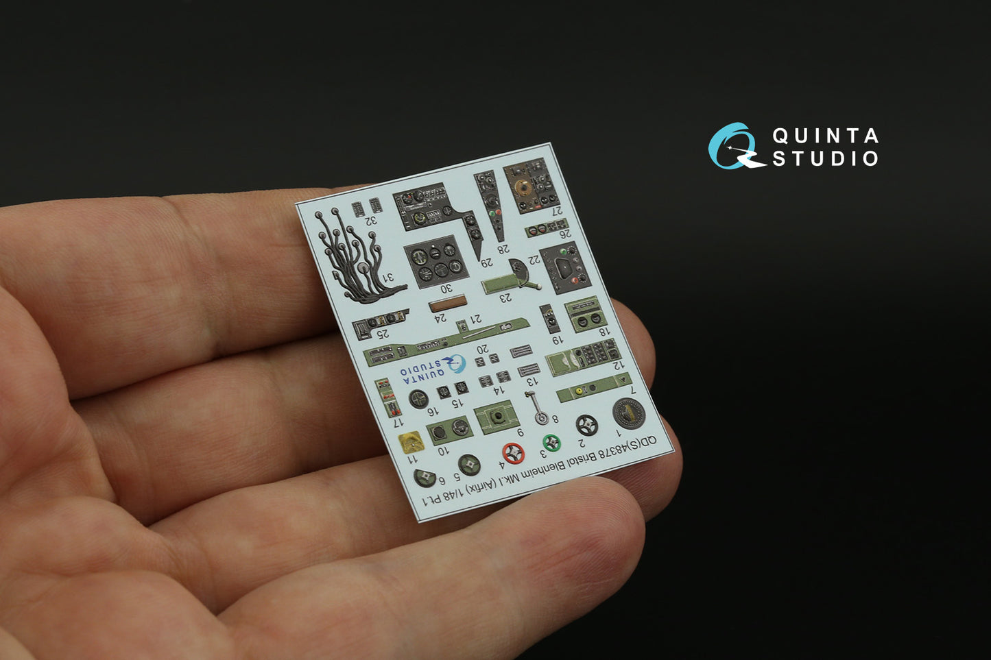 Quinta Studio QDS-48378 1:48 Blenheim Mk.I 3D Interior Decal