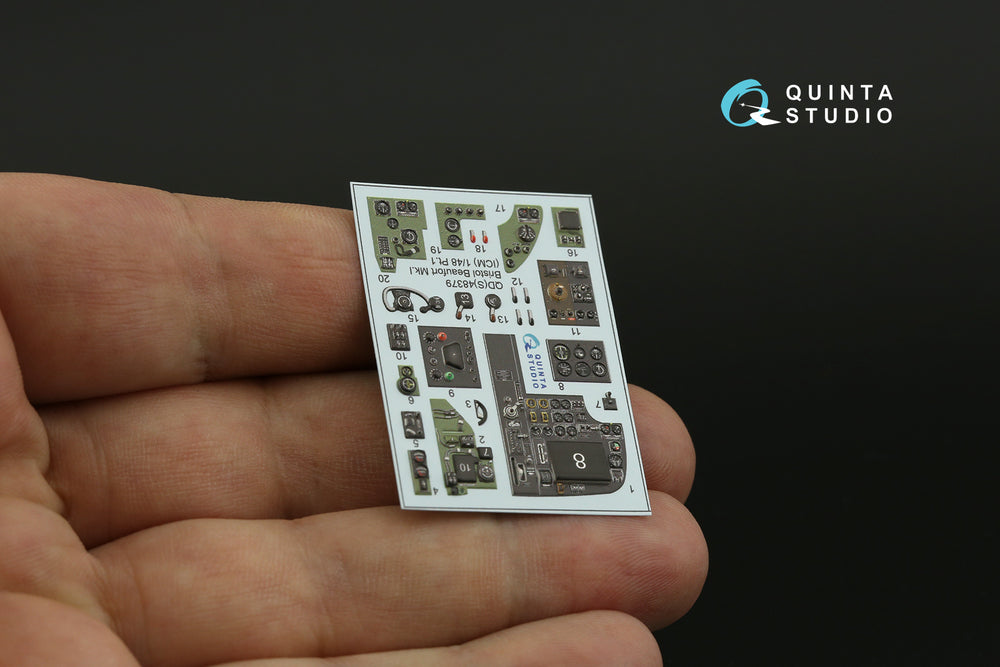 Quinta Studio QDS-48379 1:48 Beaufort Mk.I 3D Interior Decal